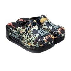 Ženske klompe Mickey Mouse crne ST189 OMC